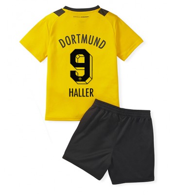 Borussia Dortmund Sebastien Haller #9 Hjemmedraktsett Barn 2022-23 Kortermet (+ Korte bukser)